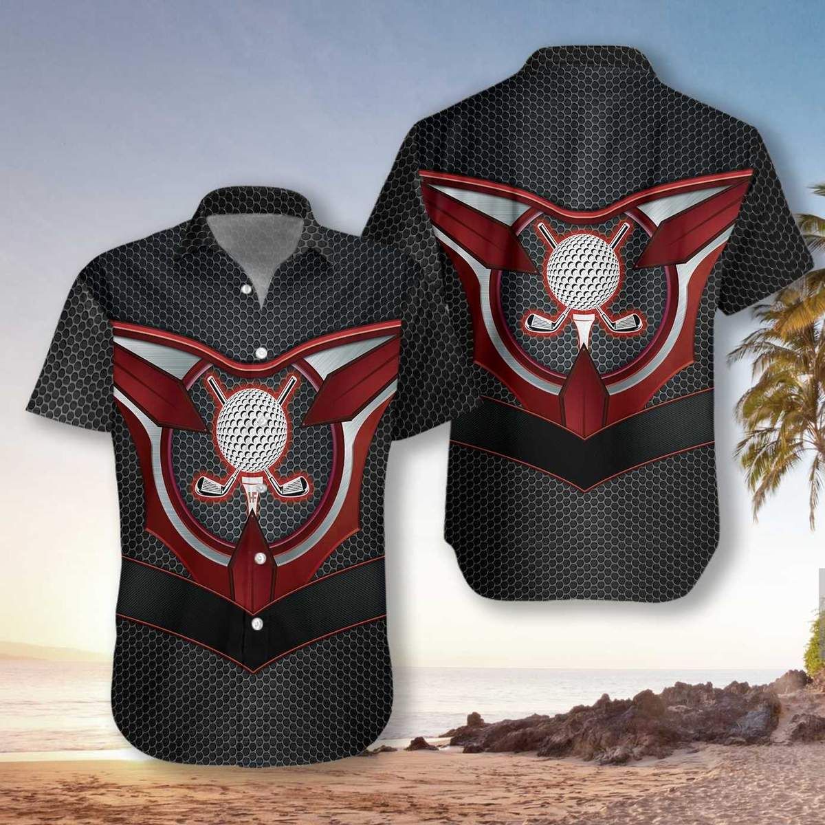 Felacia [Hawaii Shirt] Golf Tech Style Unisex Hawaiian Aloha Shirt #L-ZX2149